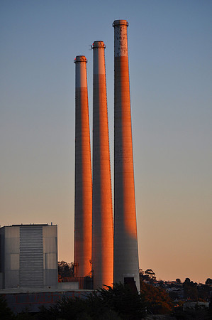 Morro Bay Stacks Sunset 2